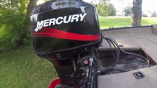 replacing 2001 50 horse mercury outboard starter,