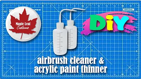 DIY airbrush cleaner and acrylic paint thinner | save $$