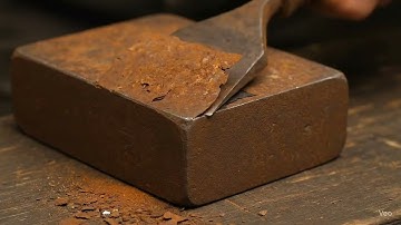 Rusty Metal Rod Restoration | Deep Scraping ASMR Sound 🔩🔊 #SatisfyForge