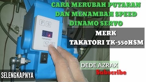 TUTORIAL CARA MERUBAH ARAH PUTARAN DAN MENAMBAH KECEPATAN/SPEED DINAMO SERVO.