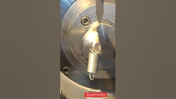 Amazing: CNC Spring Coiling Machine| #skillytechplaylist  #cncspringcoiling #Springformingmachine