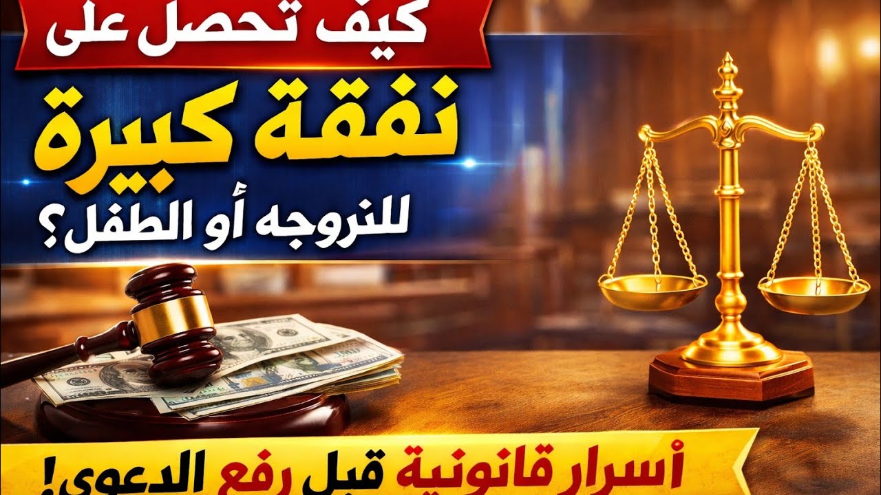 الأهم من إقامة دعوى النفقة أن تحصل على نفقة كبيرة باسرع وقت؟ أسرار زيادة النفقة الزوجية ونفقة الصغير