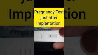 Implantation ke baad Pregnancy Test kab karna chahiye shortsfeed shorts