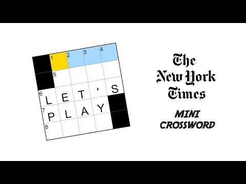 Let's Play the New York Times' mini crossword!