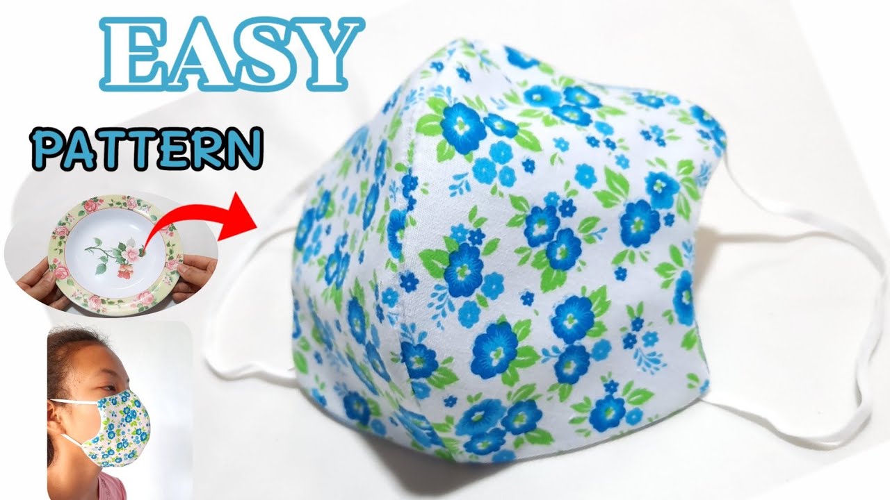 How To Make Face Mask |Easy Pattern | No Sewing Machine|ผ้าปิดจมูก จาก ...