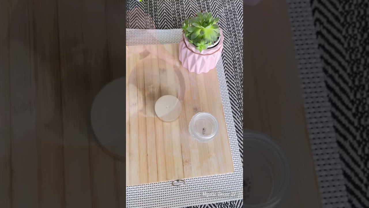 DIY - Textured Jar from Waste 