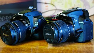 Canon 250d и Nikon d5300 сравнение видео