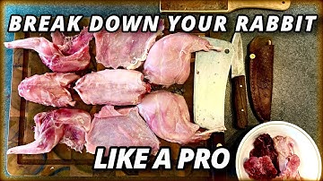 Simple rabbit meat breakdown+ BONE BROTH RECIPE