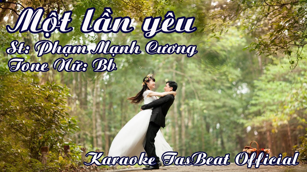 Karaoke Một Lần Yêu Tone Nữ | TAS BEAT