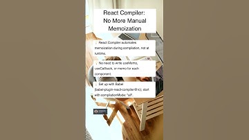 React Compiler: No More Manual Memoization! ⚡