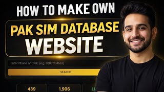 How Create Own Pak Sim Database Website Free | New Method 2026 | Hindi/Urdu | Powered by Old-Studio  screenshot 3