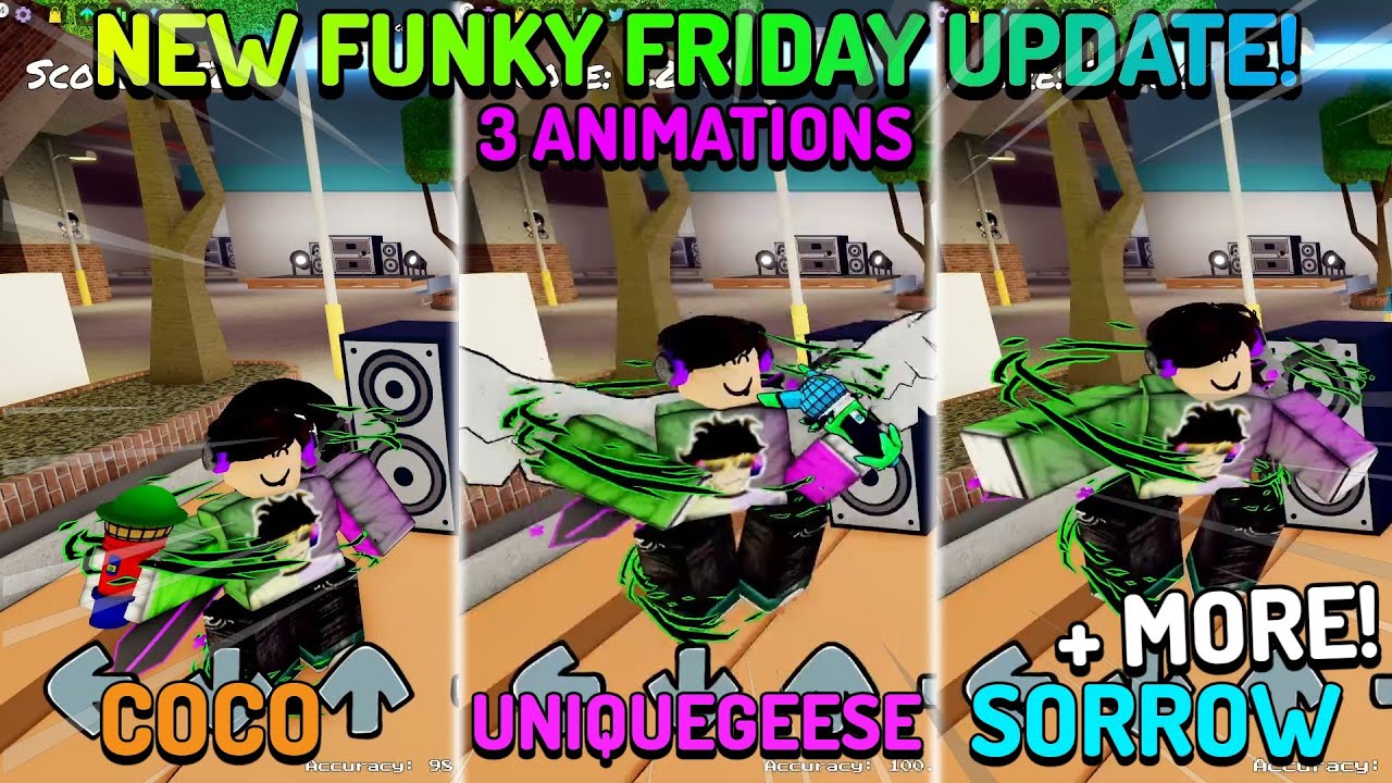 New Funky Friday Update! Animation Showcase (Sorrow, UniqueGeese & Coco  Animation!) 