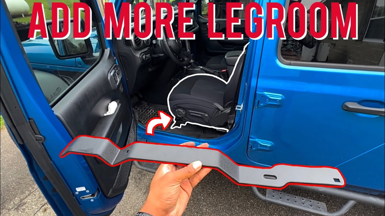Add 4+ INCHES of Legroom to your Jeep Gladiator/Wrangler mod!!! (Tall  People Problems) - YouTube