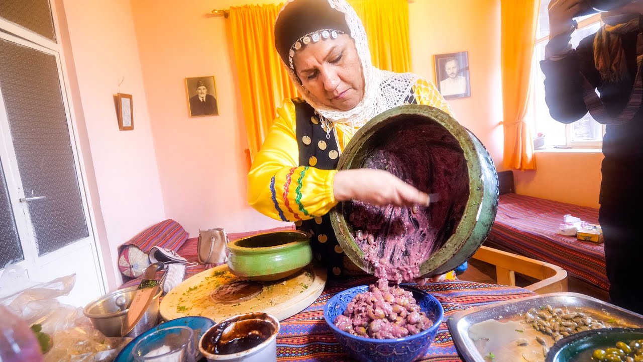 Unique Village Food in Masuleh, Iran! 