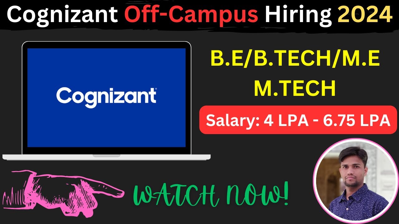 Cognizant Hiring 2024 | Genc, Genc Pro, Genc Next | Salary : 4 LPA - 6. ...