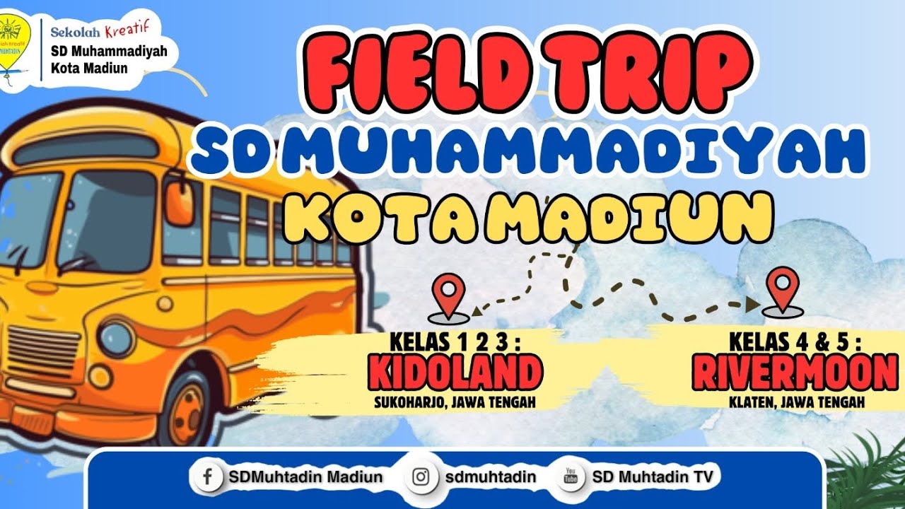 Field Trip Kelas 4 & 5 SD Muhammadiyah Kota Madiun Tahun Pelajaran 2024