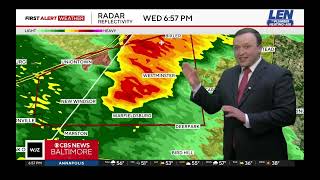 WJZ-TV CBS News Baltimore Severe Weather Coverage March 11 2026