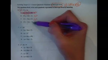 Alg 2 Practice Test Unit 2 Part 1 Test