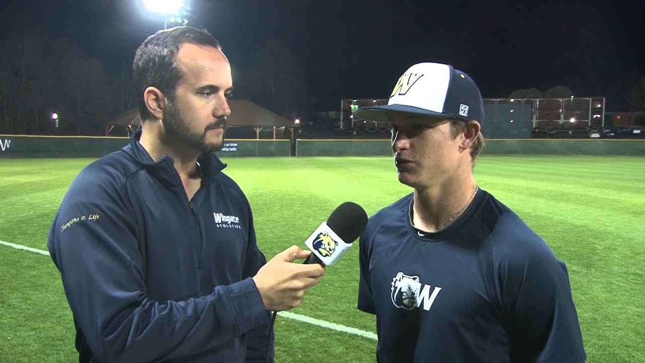 2015 Wingate Baseball - Concord postgame with Tyler Brown video phone beyonce mp3