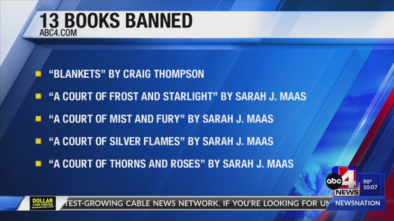 LIST 13 books officially banned from Utah schools YouTube