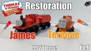 Thomas Wooden Railway Restoration James And Terence Ste Pilot