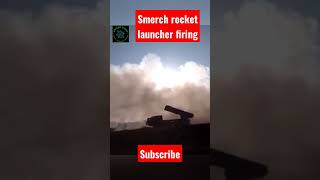Smerch Rocket Launcher Firing