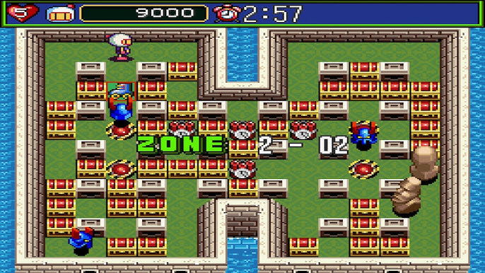 Super Bomberman 5 Zone 1 Map Map for Super Nintendo by