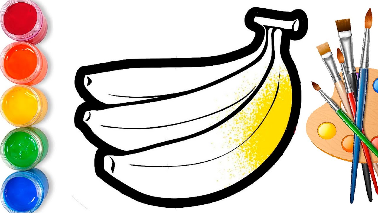 Banan Rasm Рисование банан для детей\Bolalar uchun banan rasm chizish\Drawing ...