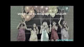 The Saturdays Turn Myself In Live version (Lyrics On Screen + No Pitch Change)