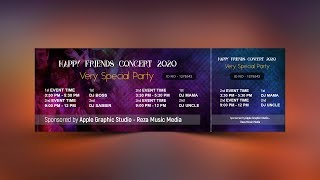 Design a Creative Event Ticket - Photoshop Tutorial