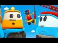 Leo the truck & the tower crane for kids. Car cartoons for kids. Learn vehicles for kids.