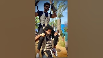 RRR Shooting Pic ❤️‍🔥🤜🤛#celebrityclicks #jrntr #ramcharan #rrr #ssrajamouli #keeravani #update #news