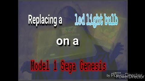 Replacing led light bulb, Model 1 Sega Genesis