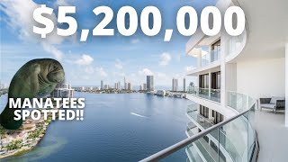 INSIDE A $5,200,000 WATERFRONT PENTHOUSE WITH TWO STORIES!! MANATEE SPOTTING FROM THE BALCONY!!
