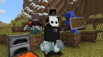 Minecraft Random Item Challenge VS 3 Hunters REMATCH