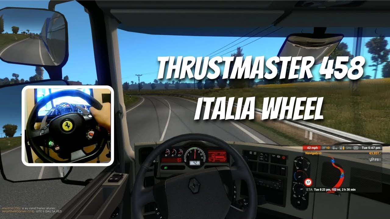 Euro Truck Simulator 2 Thrustmaster Ferrari 458 Thrustmaster 458 Italia Wheel w/ Wheelcam | Euro Truck Simulator 2