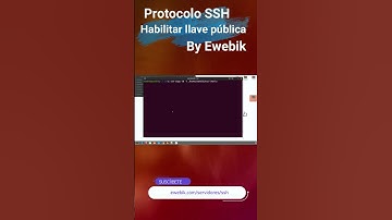 ⚡ ¿Cómo copiar y habilitar la llave publica para el ▷ protocolo SSH ◁ en Ubuntu ? 2023 #shorts