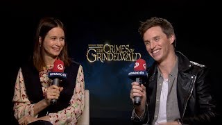 "Fantastic Beasts" Cast on "Sexiest Nice Guy" Eddie Redmayne & Grindelwalds Secret Name