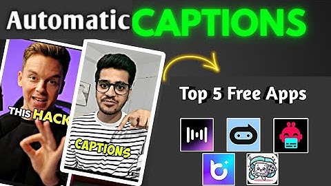 Top 5 Best Free (Ai) Captions & subtitles Generator apps|| Add subtitles and captions