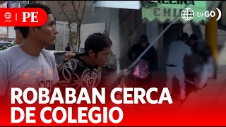 Capturan a delincuentes que operaban cerca de colegio | Primera Edición | Noticias Perú