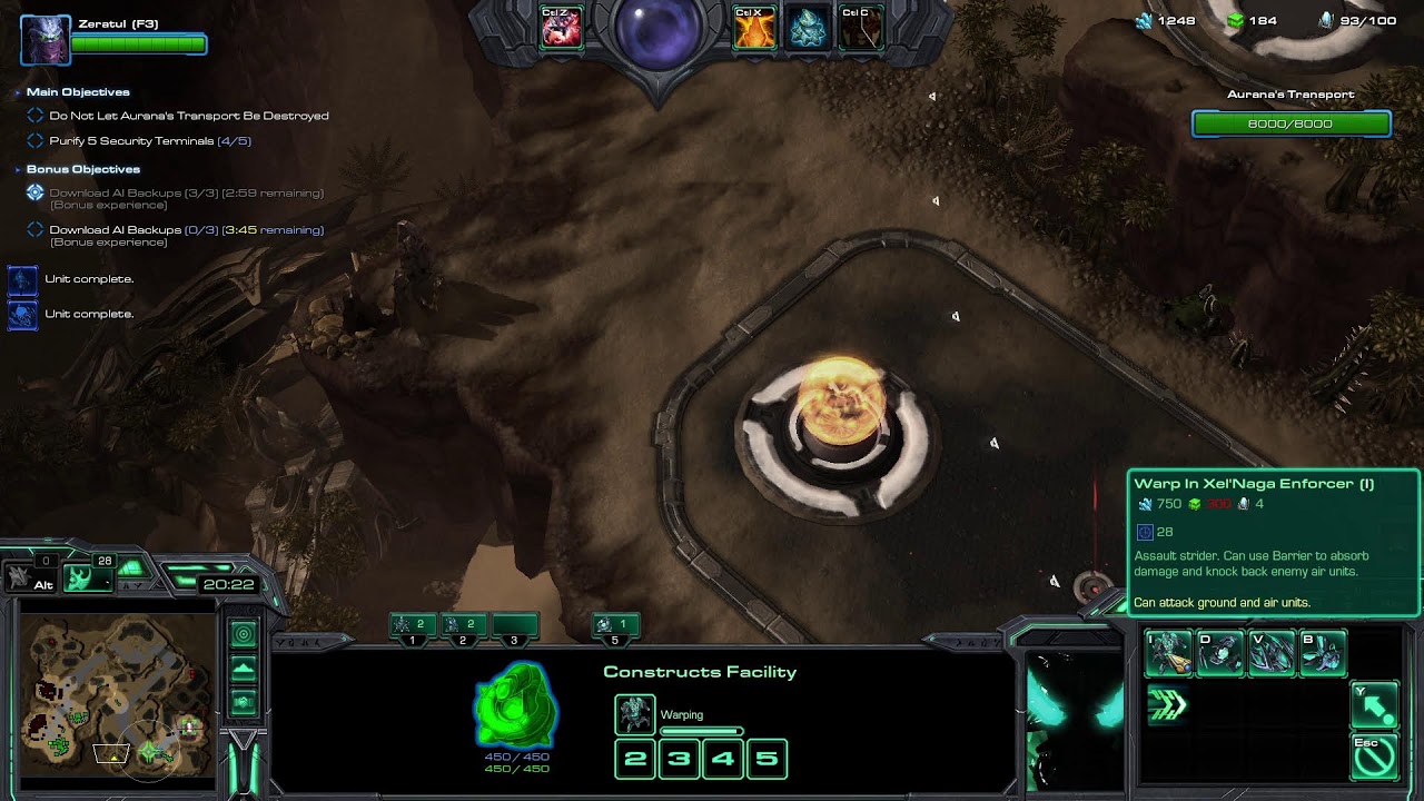 Starcraft 2 coop Mutation Together Forever and leveling Zeratul P1 level 10 on EU