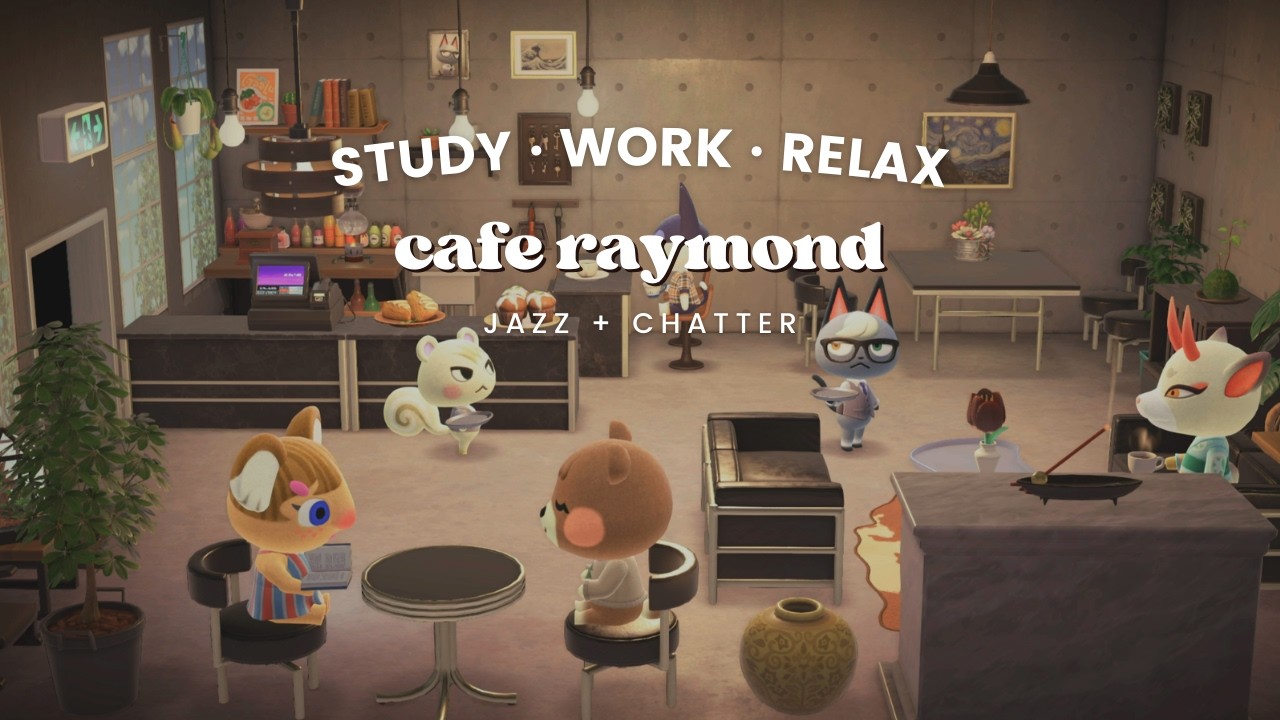 Café Raymond 🕶 THANKS FOR 100K 🎉 1 Hour Jazz No Midroll Ads ☕ Café Chatter | Study Music | Work Aid