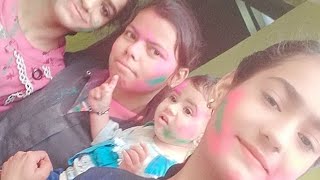 Holi Celebration Masti With Family