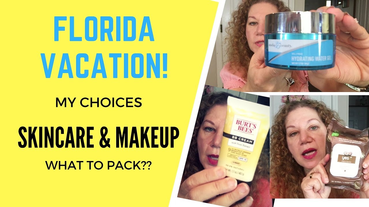 Packing Vacation Skincare & Makeup Choices | FLORIDA BOUND! - YouTube