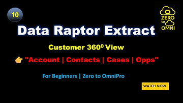 10 DataRaptor Extract use case - Customer 360 view | Account, Contacts, Cases & Opps in OmniStudio
