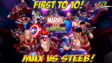 Marvel vs Capcom Infinite! Max vs Steeb First to 10! - YoVideogames