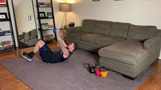 KB HOLD + BENT KNEE REVERSE CRUNCH