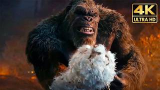 Experience The Epic Clash Kong Meets Skar King In 4K Godzilla X Kong The New Empire