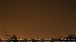 Timelapse Cam 1 - Natt til 22. desember 2019