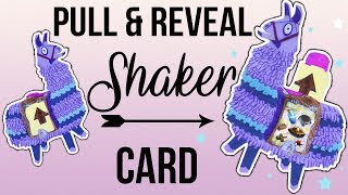Pull & Reveal Shaker Card - EASY DIY
